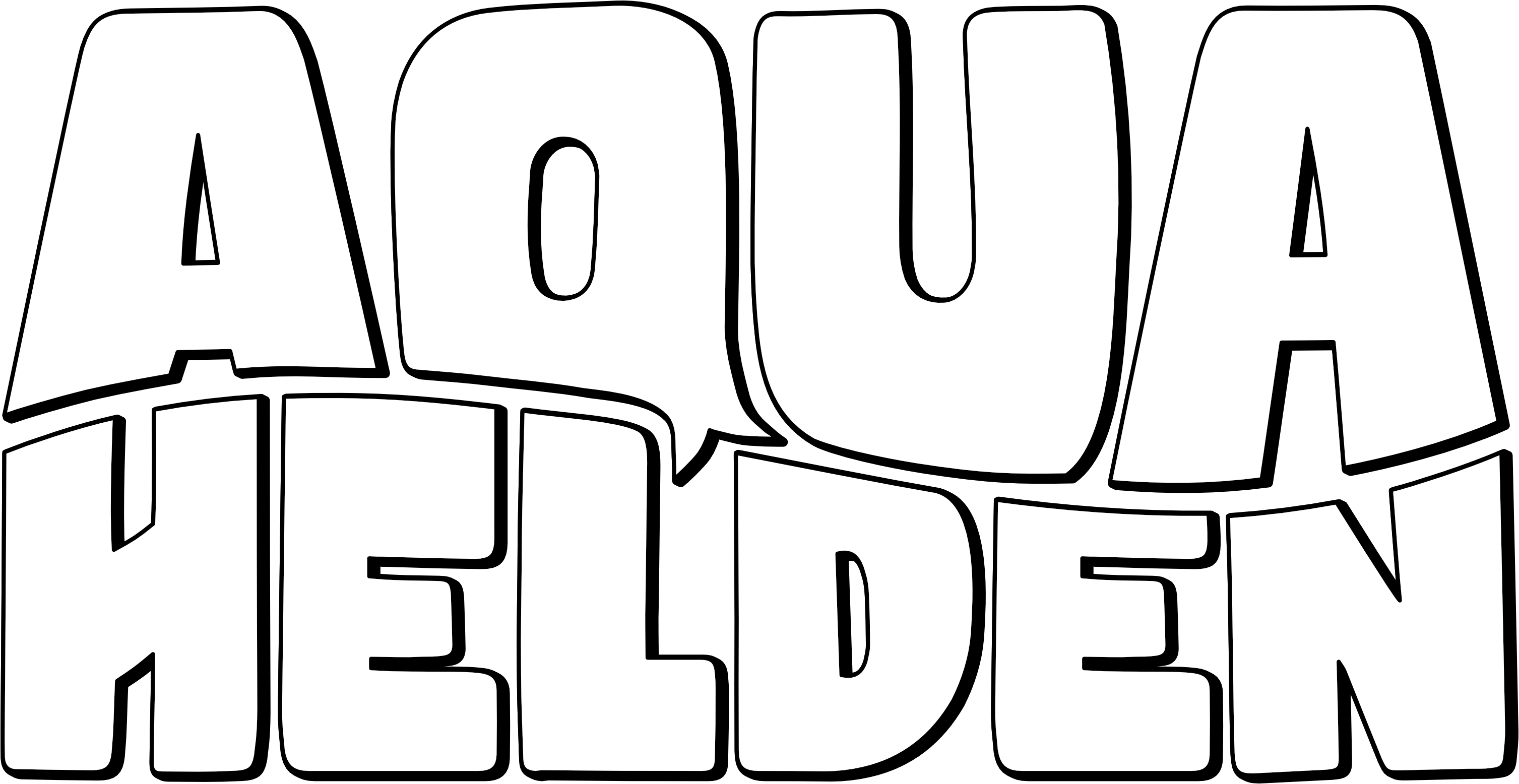 Logo Aquahelden | weiß
